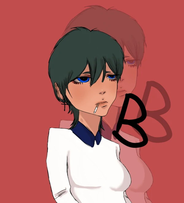 B